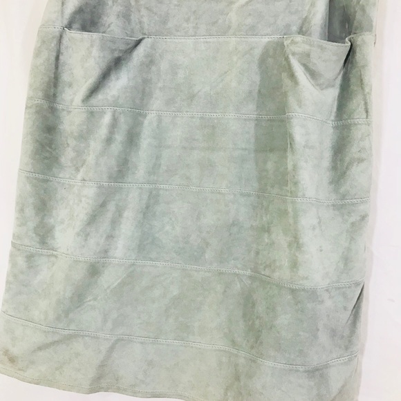 Krizia Italy rare 100% sheepskin Gray suede skirt - Picture 3 of 9